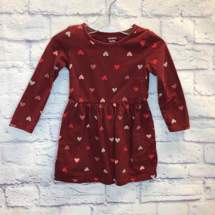 Carters Hearts Size 2T Girls Dress