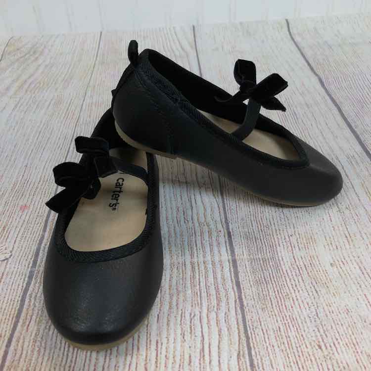 Carters Black Size 7 Girls Dress Shoes