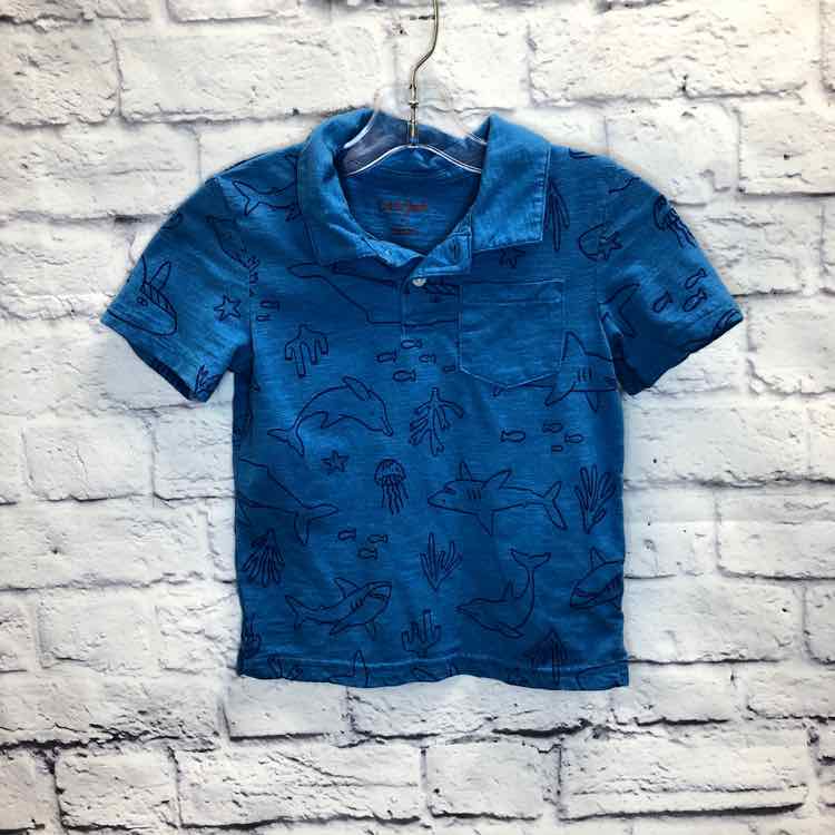 Cat & Jack Blue Size 4T Boy Polo or Button Down