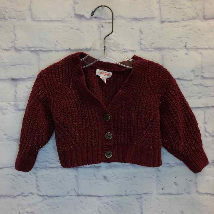 Cat & Jack Maroon Size 12 Months Girls Sweater