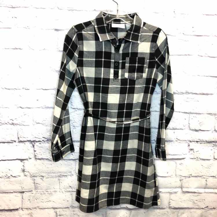 Childrens Place Black & White Size 7 Girls Dress