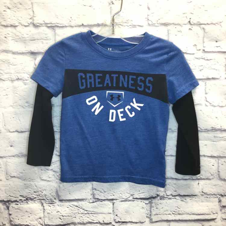 Under Armour Blue Size 4T Boys Long Sleeve Shirt
