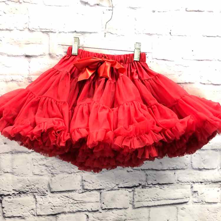 Red Size 4-6 Girls Skirt