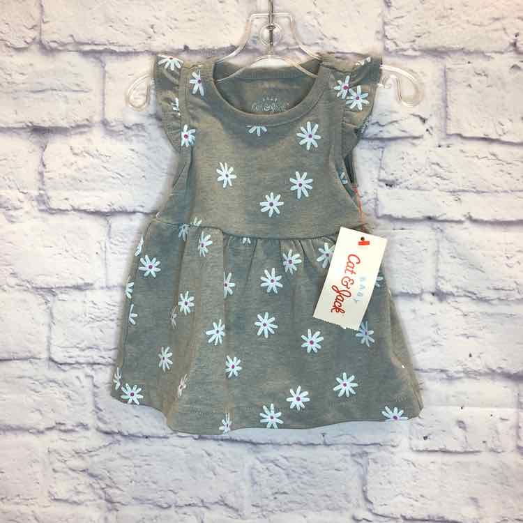 Cat & Jack Gray Size 0-3 Months Girls Dress