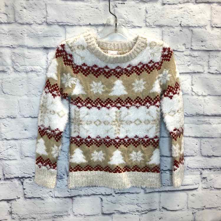 Holiday Time Tan Size 6 Girls Sweater