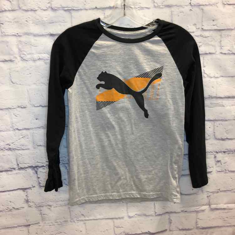 Puma Gray Size 14 Boys Long Sleeve Shirt