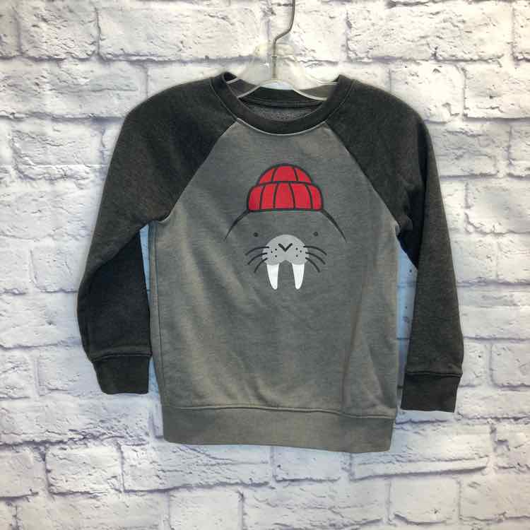 Cat & Jack Gray Size 5 Boys Sweatshirts/Hoodie