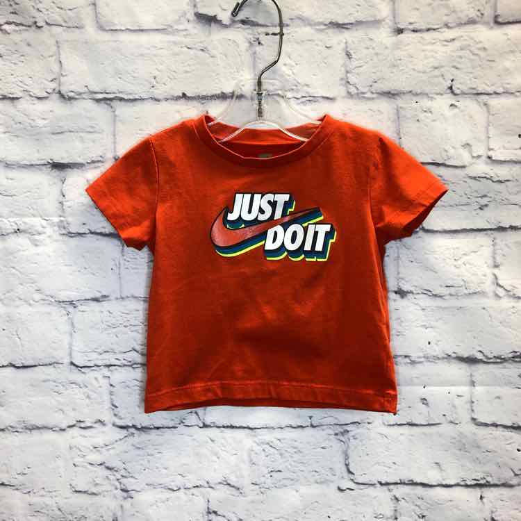 Nike Orange Size 18 Months Boys Short Sleeve Shirt