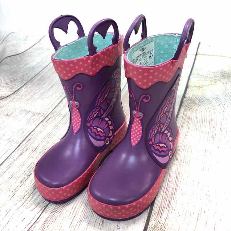 Western Chief Purple Size 7 Girls Rain Boots