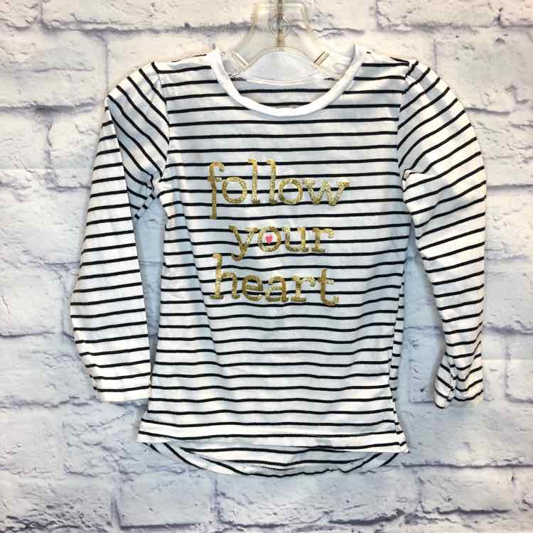 Simple Joys Stripe Size 3T Girls Long Sleeve Shirt