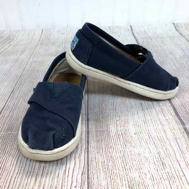 Toms Navy Size 8 Girls Casual Shoes
