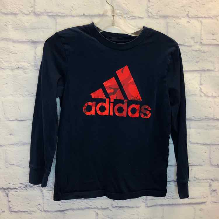 Adidas Navy Size 6 Boys Long Sleeve Shirt
