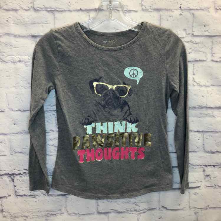 Arizona Gray Size 14 Girls Long Sleeve Shirt