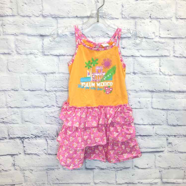 Maggie & Zoe Orange Size 5 Girls Dress