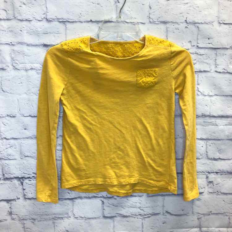 Gap Yellow Size 10 Girls Long Sleeve Shirt
