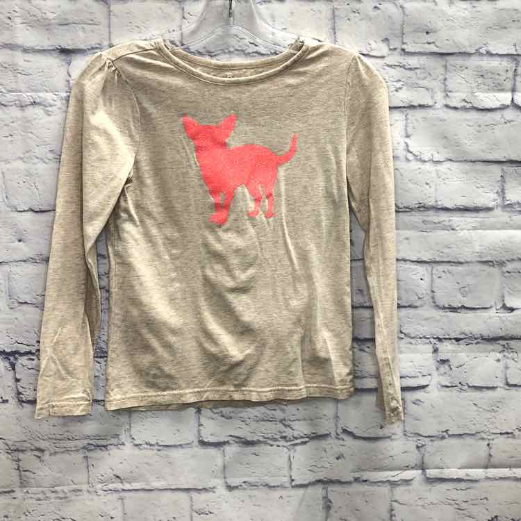 Crazy 8 Tan Size 10 Girls Short Sleeve Shirt