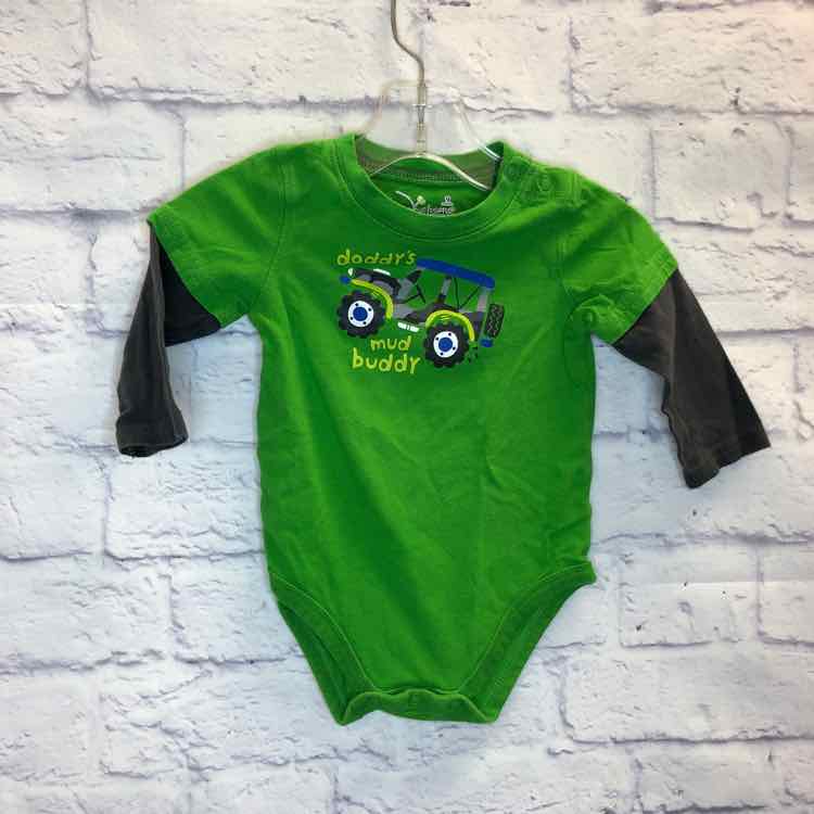 Jumping Beans Green Size 9 Months Boys Bodysuit