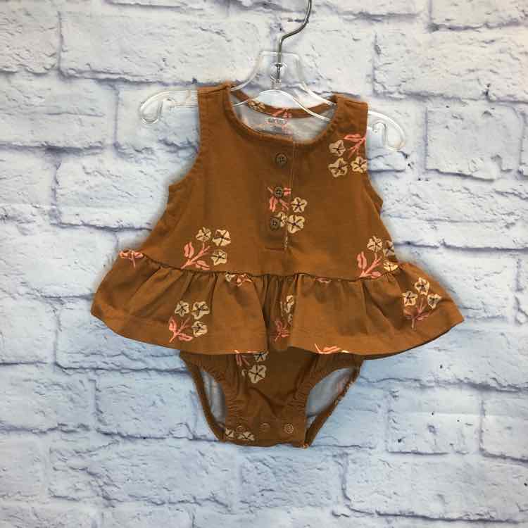 Carters Brown Size 3 Months Girls Romper