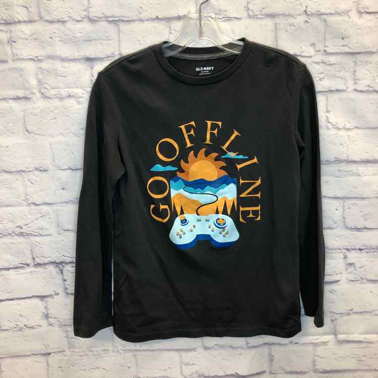 Old Navy Gray Size 14 Boys Long Sleeve Shirt