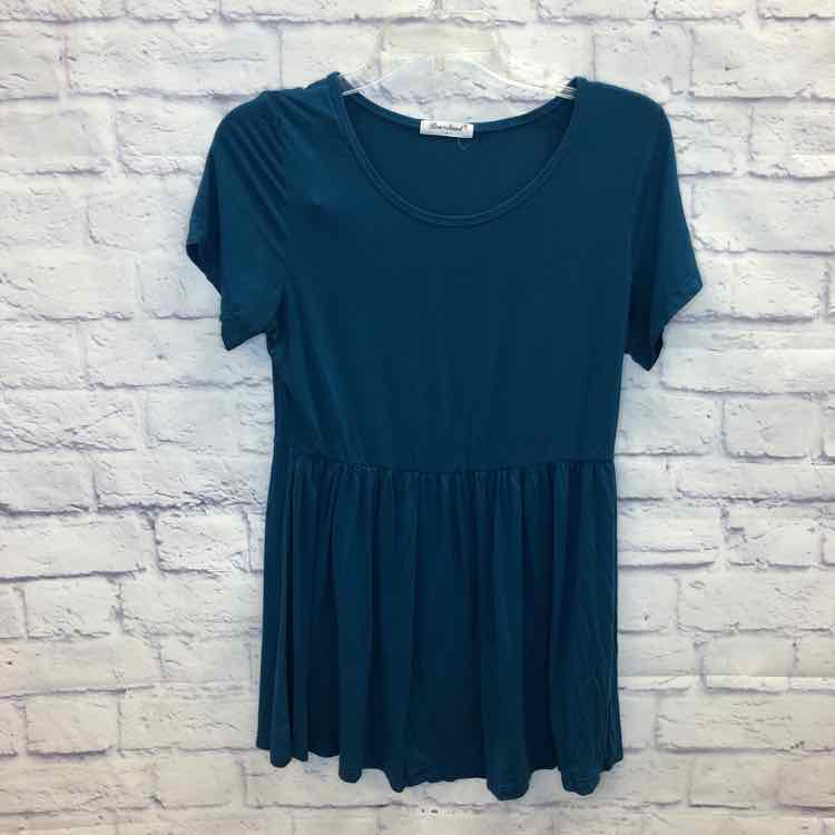 Bearsland Teal Size M Maternity Short Slv Top