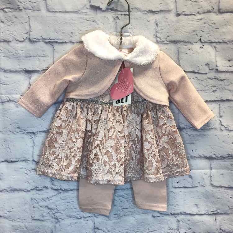 Youngland Pink Size 3-6 Months Girls 3 Piece Outfit