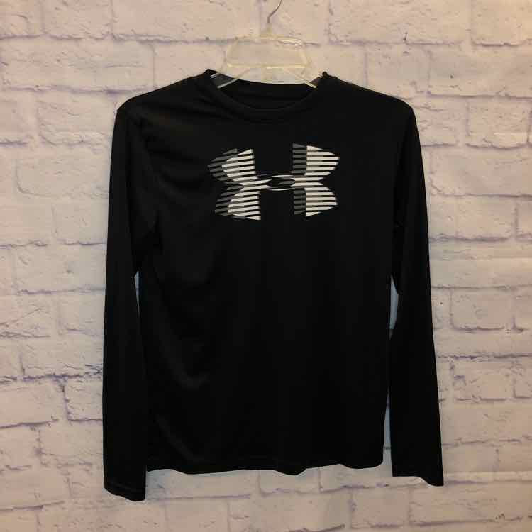 Under Armour Black Size 16 Boys Long Sleeve Shirt