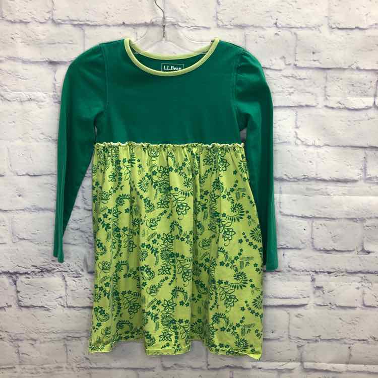 LL Bean Green Size 5 Girls Dress