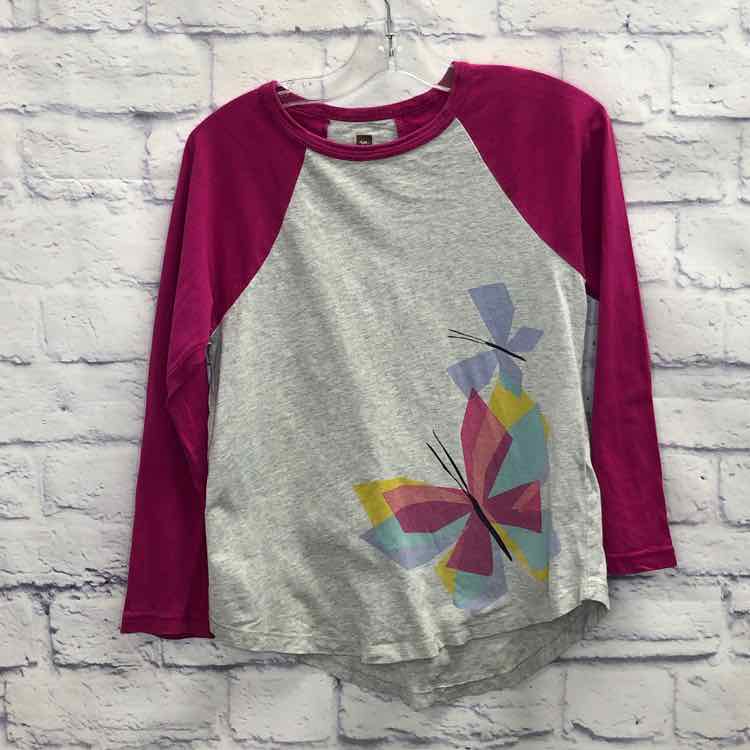 Tea Pink Size 8 Girls Long Sleeve Shirt