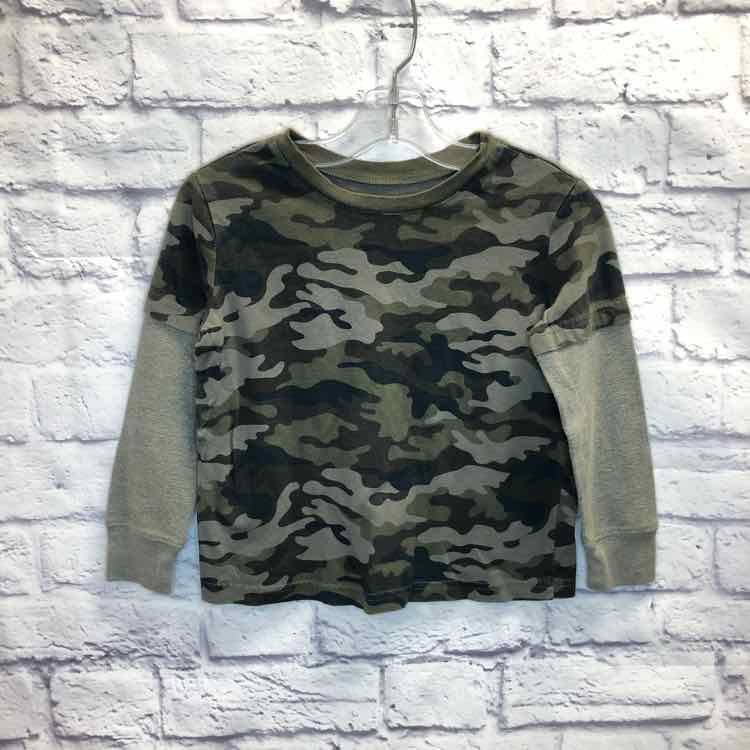 Jumping Beans Camo Size 5 Boys Long Sleeve Shirt