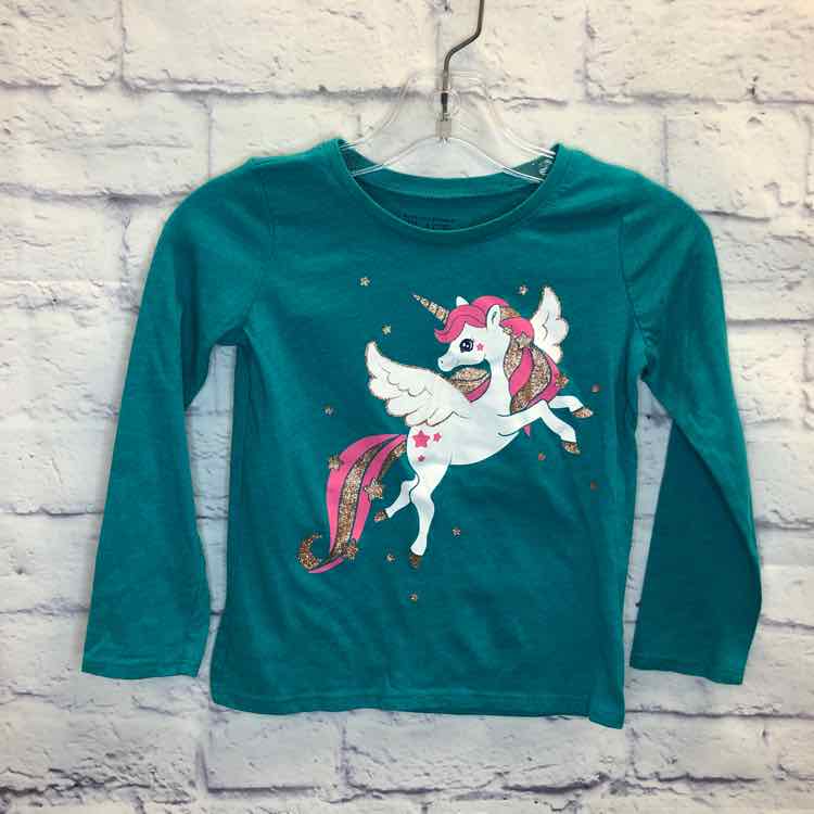 Childrens Place Green Size 4T Girls Long Sleeve Shirt