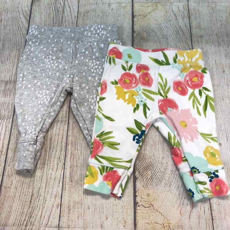 Cloud Island Floral Size 0-3 Months Girls Pants