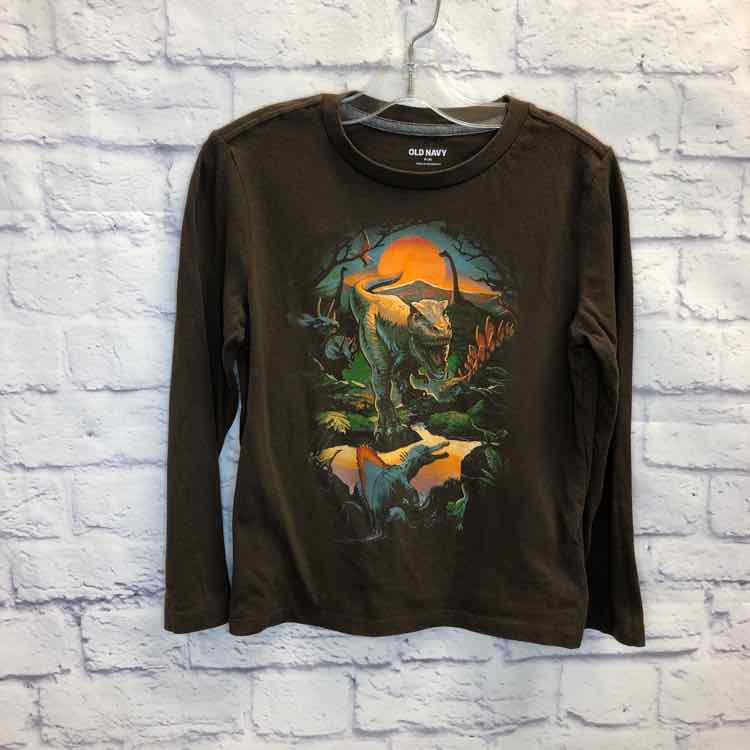 Old Navy Brown Size 8 Boys Long Sleeve Shirt
