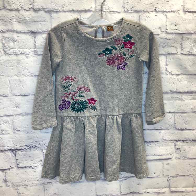 Tea Gray Size 5 Girls Dress