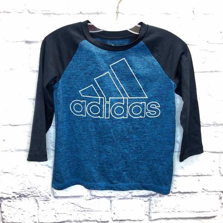 Adidas Blue Size 4T Boys Long Sleeve Shirt