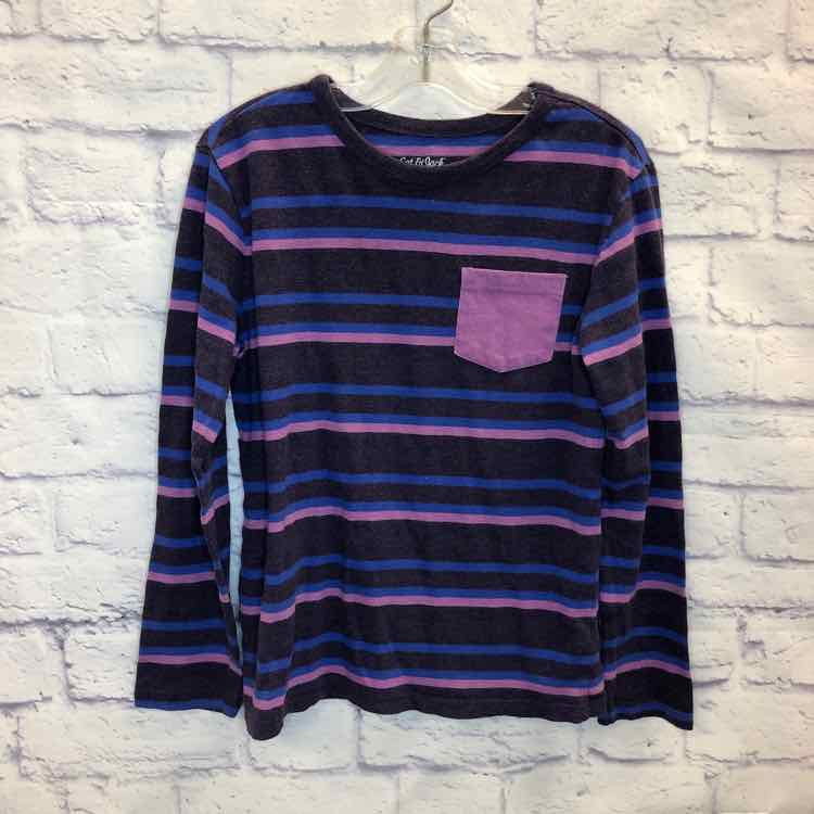 Cat & Jack Stripe Size 8 Boys Long Sleeve Shirt