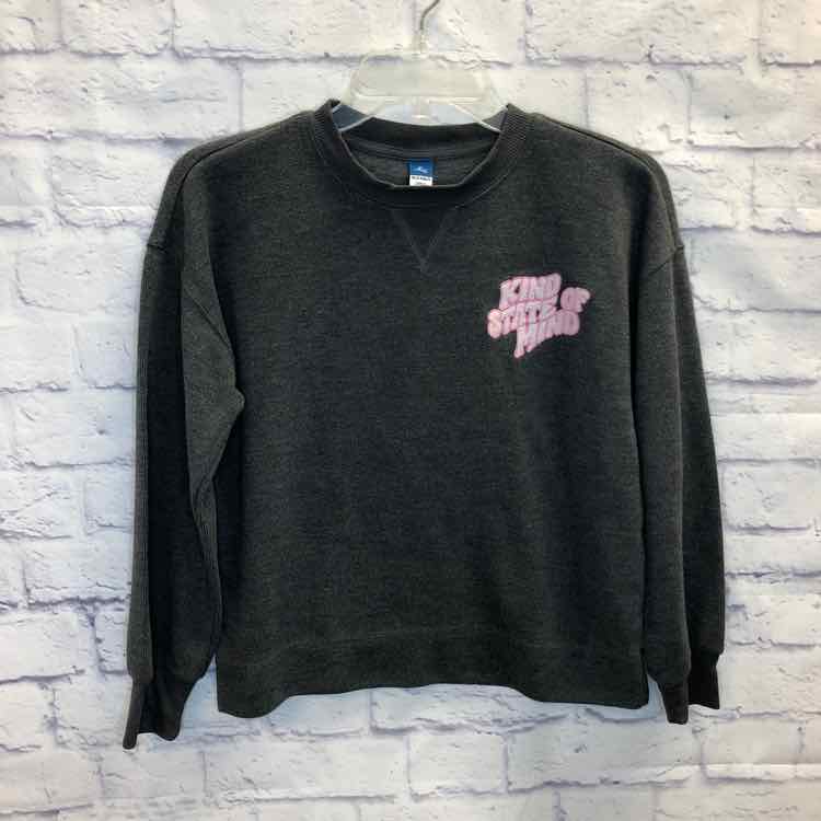 Old Navy Gray Size 14 Girls Sweatshirt/Hoodie
