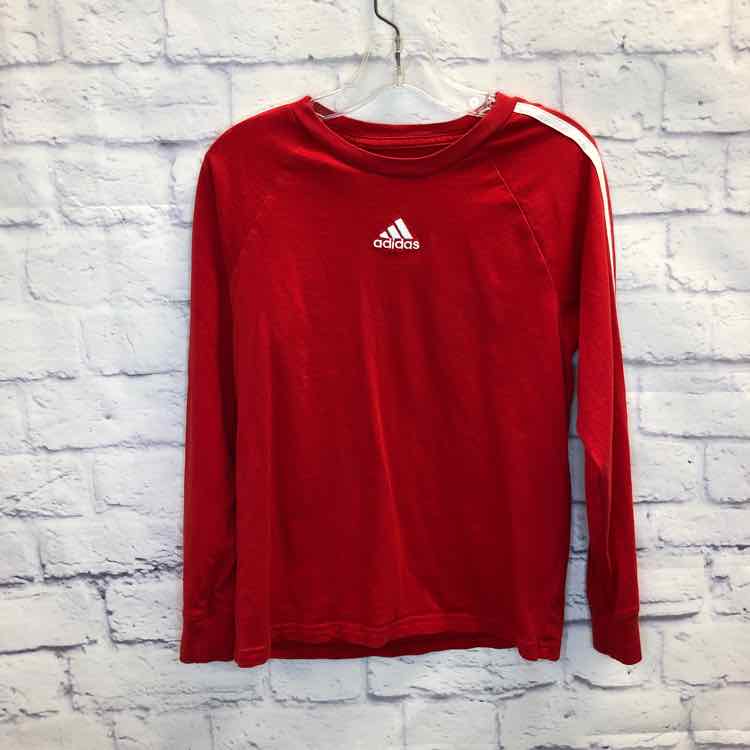 Adidas Red Size 8 Boys Long Sleeve Shirt