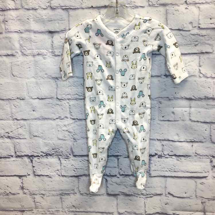 Carters White Size 9 Months Boys Sleeper