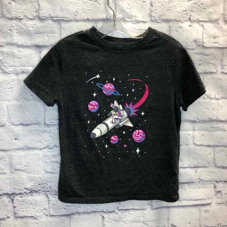 Cat & Jack Gray Size 6 Boys Short Sleeve Shirt