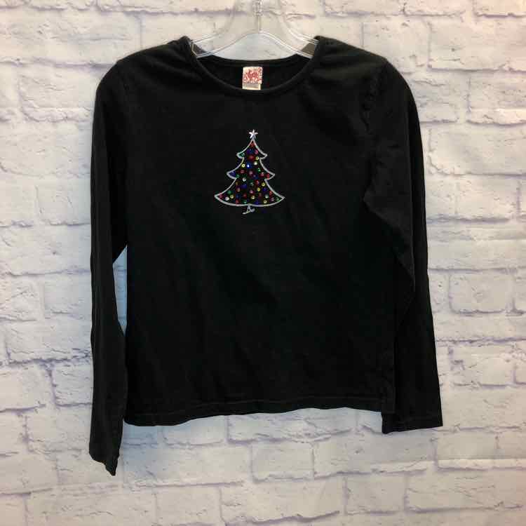 Black Size 14 Girls Long Sleeve Shirt