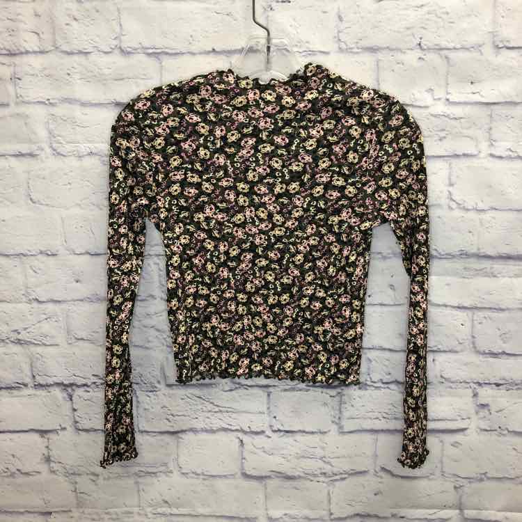 H&M Floral Size 12 Girls Long Sleeve Shirt