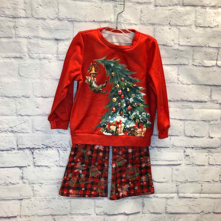 Shein Red Size 5 Girls 2 Piece Outfit