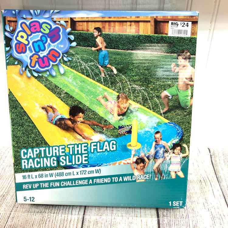 Splash N Fun Capture the Flag Racing Slide - NEW!