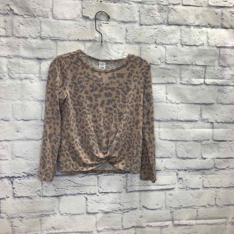 Carters Animal Size 7 Girls Long Sleeve Shirt