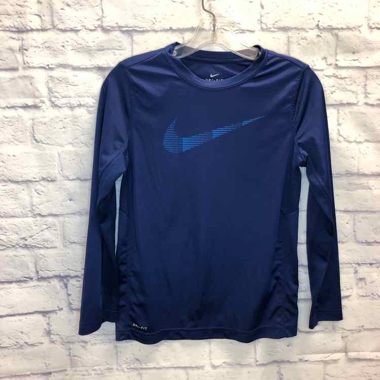 Nike Navy Size 10 Boys Long Sleeve Shirt