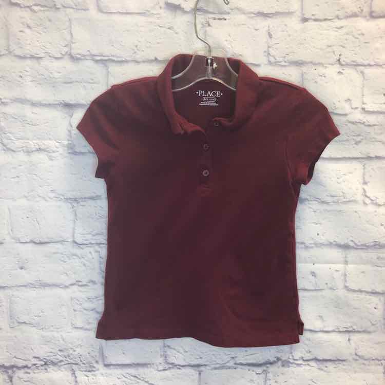 Childrens Place Maroon Size 5 Girl Polo or Button Down