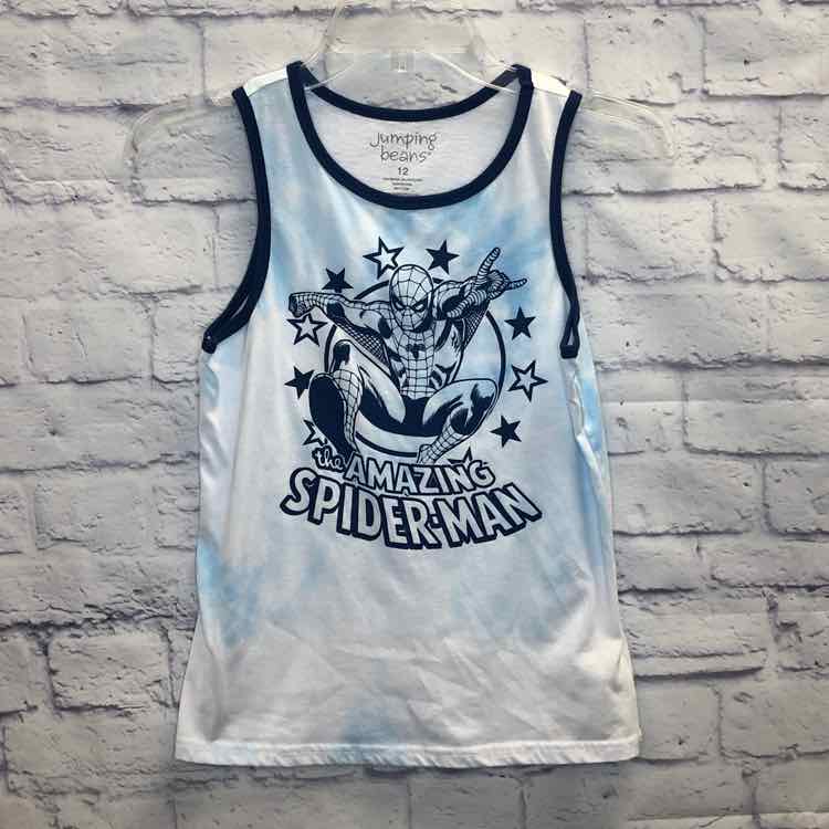 Jumping Beans Blue Size 12 Boys Tank Top