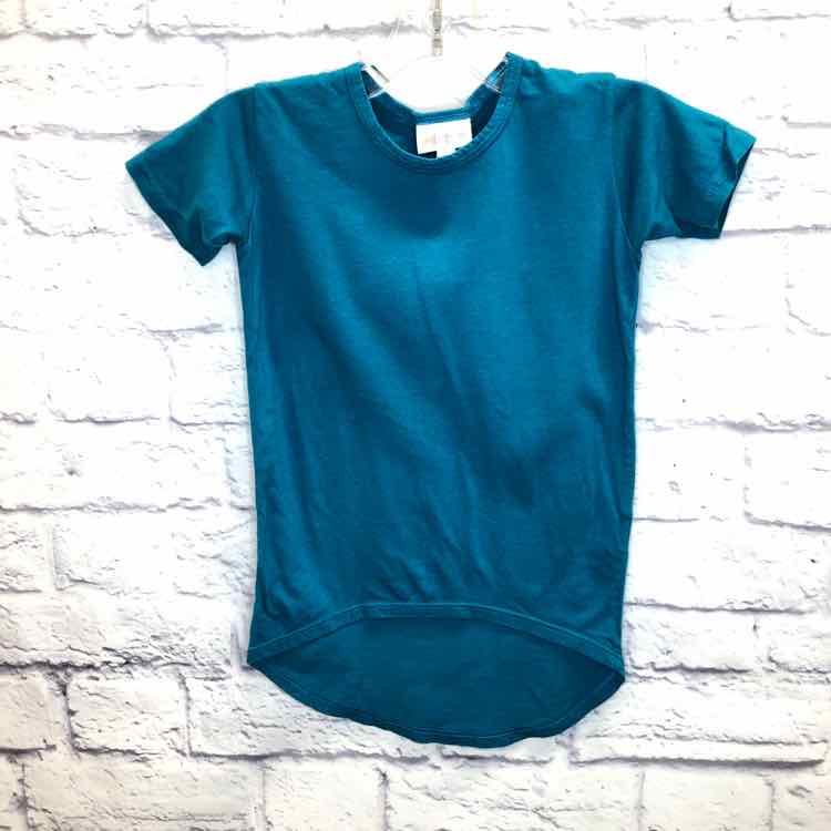 LulaRoe Teal Size 4T Girls Short Sleeve Shirt