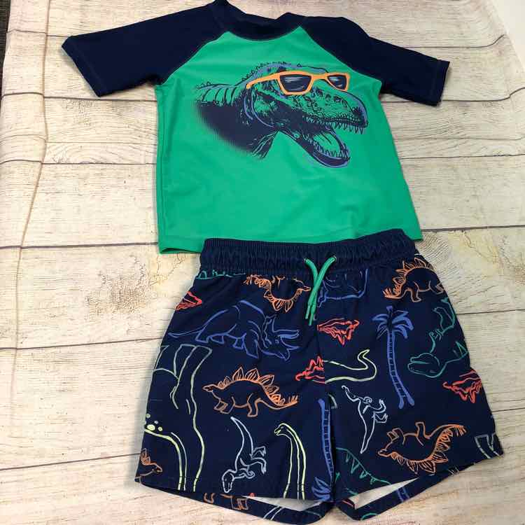 Carters Navy Size 6 Boys Trunks + Rashguard