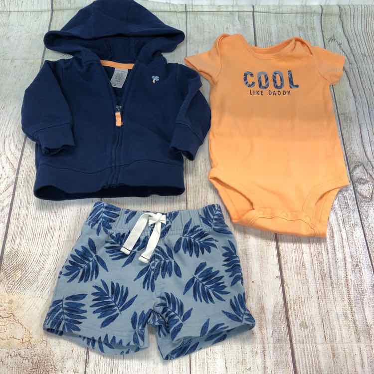 Just One You Navy Size 3 Months Boys 3 Piece Outfit
